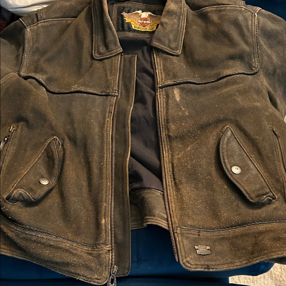 Vintage  distressed Harley Davidson jacket